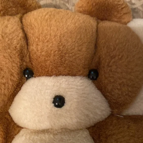 2 Vintage Teddy Bear and Panda Throw Pillows Cushion Decor